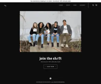 SHFTclothing.com(Sh/ft) Screenshot