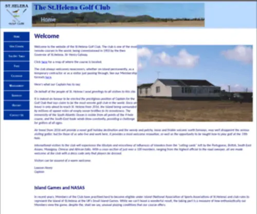 SHGC.org.sh(The St.Helena Golf Club) Screenshot