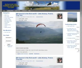 SHGC.org.uk(Southern Hang Gliding Club) Screenshot