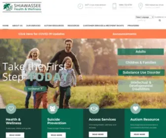 Shiabewell.org(Shiawassee Health & Wellness) Screenshot