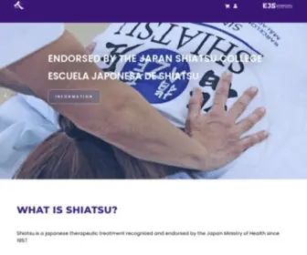 Shiatsudo.com(Centro de terapia Shiatsu y Curso formacion Oficial) Screenshot