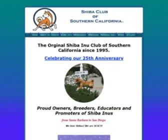 Shibaclubofsocal.com(Shiba Club of Southern California) Screenshot