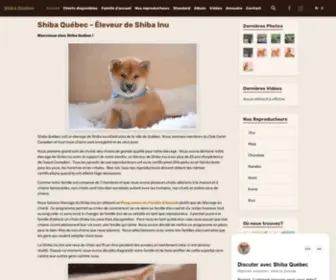 Shibaquebec.com(Shiba Québec) Screenshot