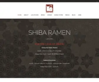 Shibaramen.com(Shiba Ramen) Screenshot