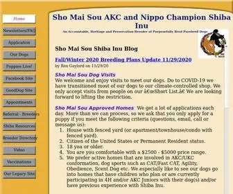 Shibas.dog(Sho Mai Sou Shiba Inu Blog) Screenshot