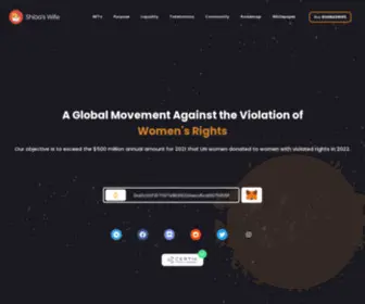 Shibaswife.com(10% of Transaction Fees Go for Women With Violated RightsViolence against women) Screenshot