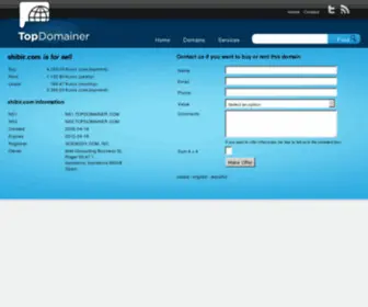 Shibir.com(TopDomainer Search Engine) Screenshot