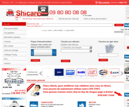 Shicaro.com(Pièces auto) Screenshot