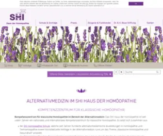 Shi.ch(Alternativmedizin im SHI Haus der Homöopathie in der Schweiz) Screenshot