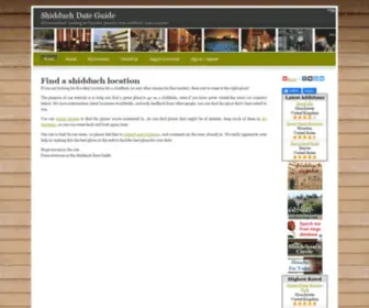 Shidduchdateguide.com(The Shidduch Date Guide web site) Screenshot