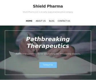 Shieldpharma.com(Shield Pharma LLC is an early stage pharmaceutical company) Screenshot