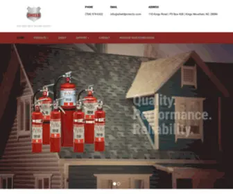 Shieldprotects.com(THE VERY BEST IN FIRE SAFETY) Screenshot
