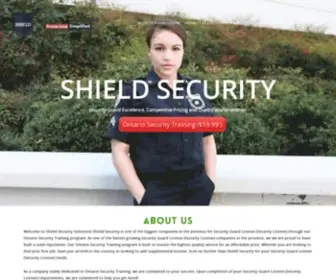 Shieldsecuritysolutions.ca(Shield Security) Screenshot