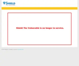 Shieldthevulnerable.org(Shield The Vulnerable) Screenshot