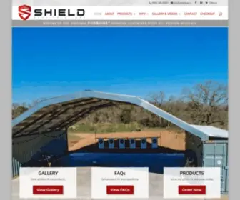 Shieldup.co(Container Podroof Shipping Roof Kits by Shield for Contractors Industrial) Screenshot