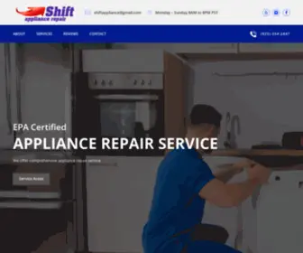 Shiftappliance.com(Shift Appliance Repair) Screenshot
