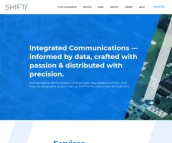 Shiftcomm.com(SHIFT Communications) Screenshot