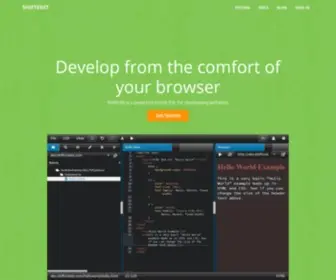 Shiftedit.net(Online IDE) Screenshot