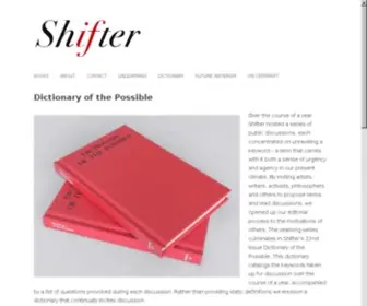 Shifter-Magazine.com(A publication at the intersection of contemporary art) Screenshot