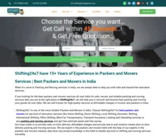 Shifting24X7.com(Shifting24x7 Packers and Movers) Screenshot