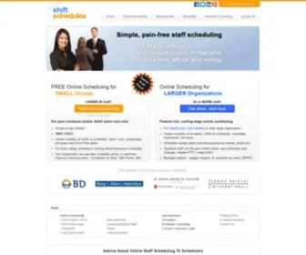Shiftschedulessoftware.com(Scheduling Software for Filling Employee Shifts) Screenshot