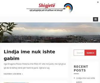 Shigjete.com(Shigjete) Screenshot