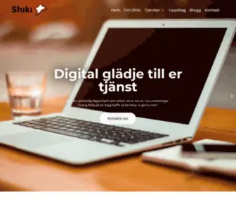 Shiki.se(Hemsidor, grafisk design och trycksaker i Åkersberga) Screenshot