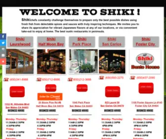 Shikirestaurants.com(Sushi Restaurants) Screenshot