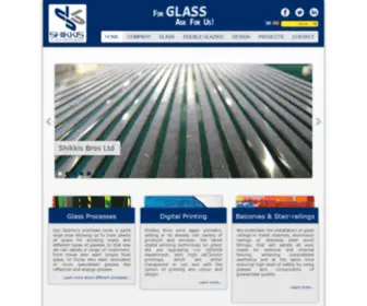 Shikkisglass.com(SHIKKIS BROS LTD (GLASS PROCESSORS)) Screenshot