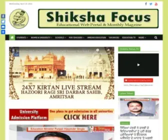 Shikshafocus.co.in(Shiksha Focus) Screenshot