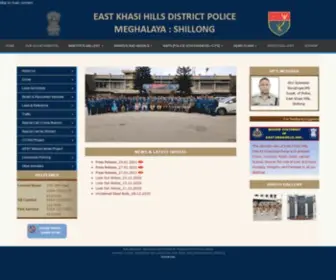 Shillongpolice.gov.in(East Khasi Hills District Police) Screenshot