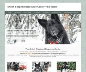 Shilohshepherdpedigrees.com(Shiloh Shepherd Resource Center) Screenshot