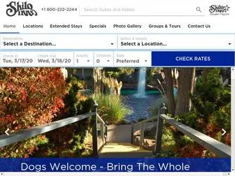 Shiloinns.com(Shilo Inns Suites Hotels) Screenshot