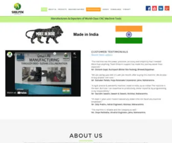 Shilpin.co.in(Machine Tool Manufacturers & exporter in India) Screenshot