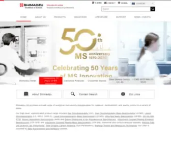 Shimadzu.co.uk(Shimadzu) Screenshot