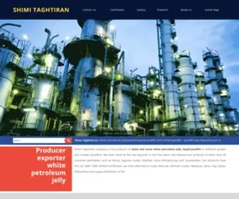 Shimitaghtiran.com(White petroleum jelly and vaseline petroleum jelly manufacturer in iran) Screenshot