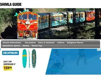 Shimlaindia.net(Shimla Himachal Pradesh India) Screenshot