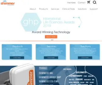 Shimmersensing.com(Wearable Sensor Technology) Screenshot