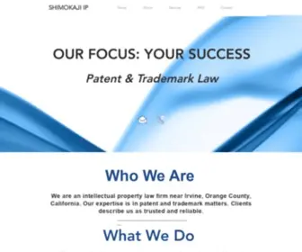 Shimokaji.com(Top Rated Irvine patent & trademark lawyers) Screenshot