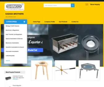 Shincoscientificapparatus.com(SADANA BROTHERS) Screenshot