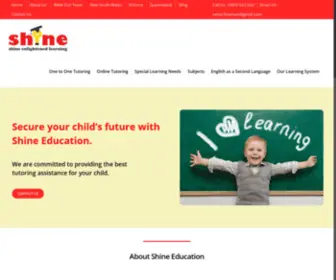 Shine-Education.com.au(English Tutoring) Screenshot