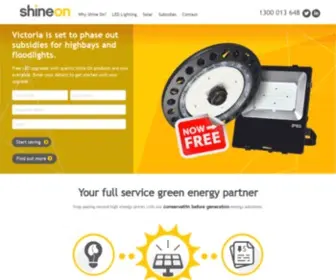 Shine-ON.com.au(Commercial Lighting) Screenshot