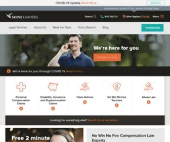 Shine.com.au(Shine Lawyers) Screenshot