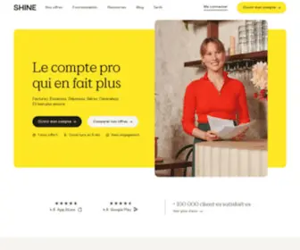 Shine.fr(Le compte pro en ligne qui simplifie votre quotidien) Screenshot