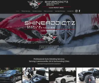 Shineaddictsmobiledetailing.com(Here at ShineAddictz Detailing we offer several Mobile Detailing packages & Specialty Services ie) Screenshot