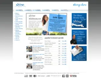 Shinebeauty.com(Shine Beauty Salons) Screenshot