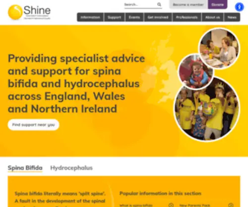 Shinecharity.org.uk(Shinecharity) Screenshot