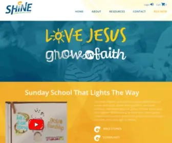 Shinecurriculum.com(Shine is a Sunday School curriculum) Screenshot