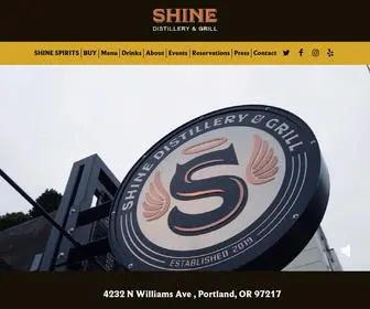 Shinedistillerygrill.com(Shine Distillery and Grill) Screenshot