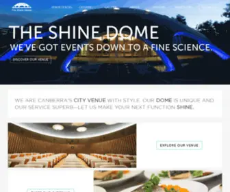 Shinedome.org.au(The Shine Dome) Screenshot